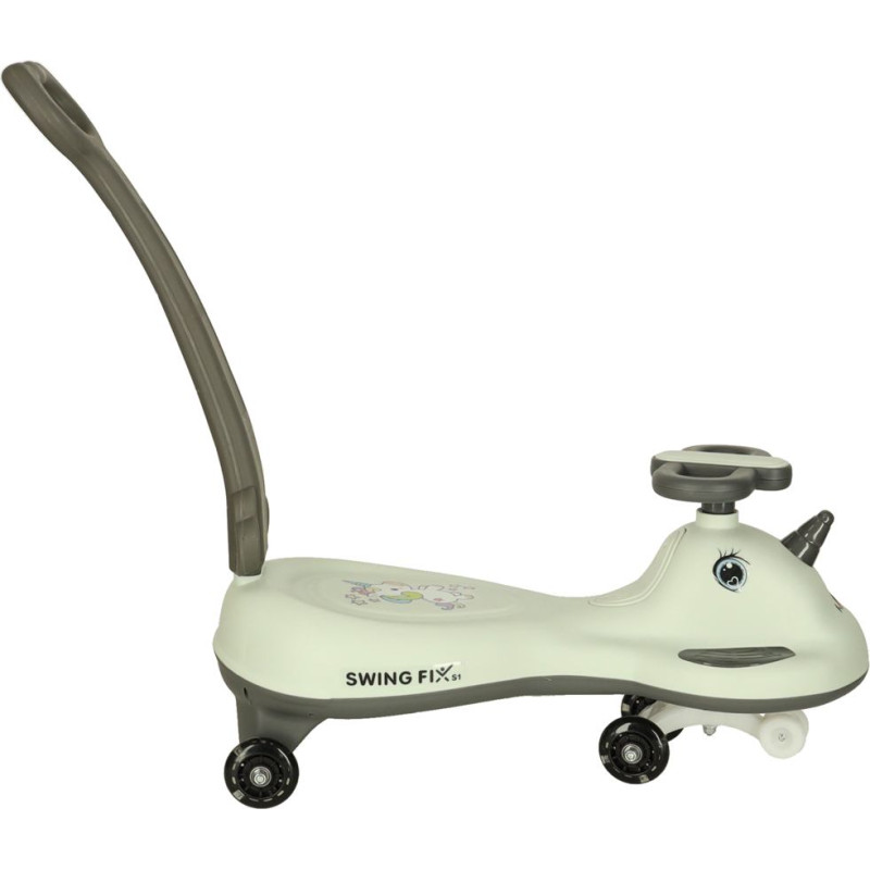 LED Swing FIX S1 gravitācijas skrejritenis ar rokturi pelēks max 65kg