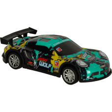 RC sporta auto zilā un zaļā krāsā