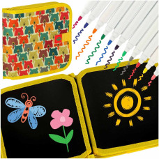 Pārnēsājama krīta tāfeles mīksta piezīmju grāmata skicēšanas grāmata lācītis lācītis