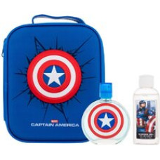 Fragrances For Children Captain America Gift set EDT 100 ml, shower gel 100 ml and cosmetic bag