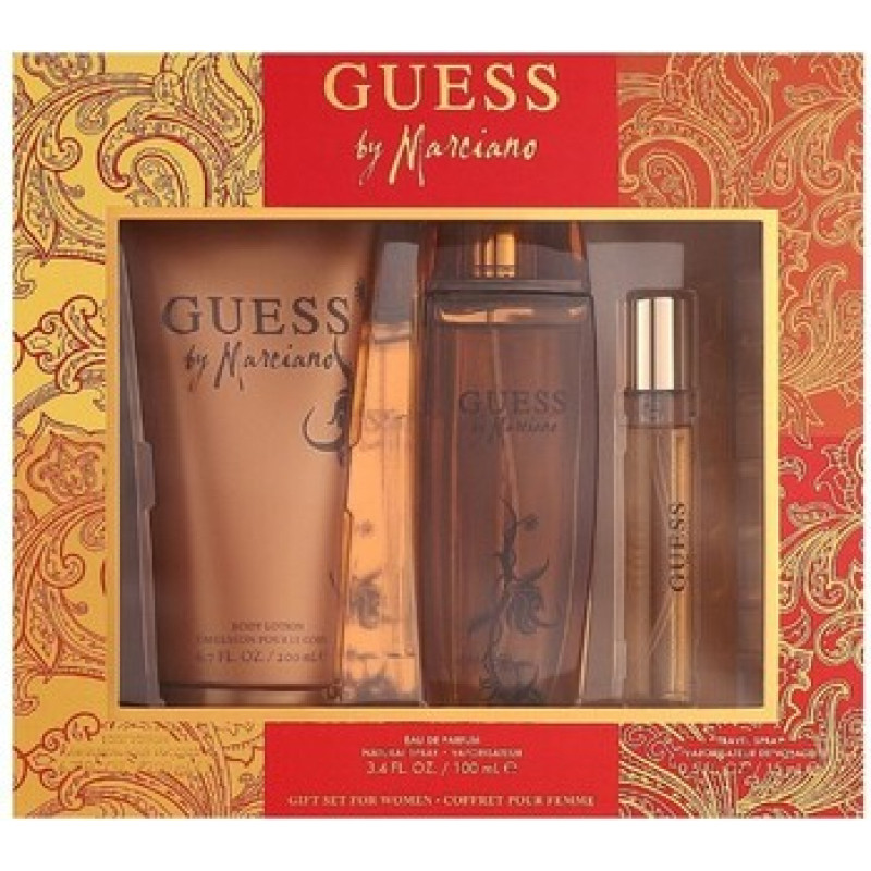 Guess By Marciano D&aacute;rkov&aacute; sada EDP 100 ml, miniaturka EDP 15 ml a tělov&eacute; ml&eacute;ko 200 ml