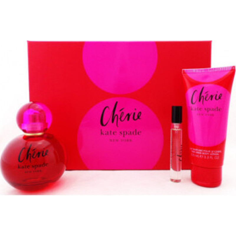 Kate Spade Ch&eacute;rie D&aacute;rkov&aacute; sada EDP 100 ml, miniaturka EDP 7,5 ml a tělov&eacute; ml&eacute;ko 100 ml