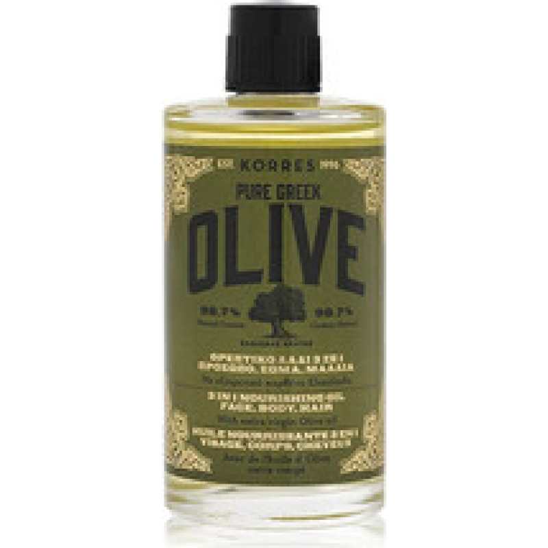 Korres Pure Greek Olive Nourishing Oil - Vyživuj&iacute;c&iacute; hedv&aacute;bn&yacute; olej 3 v 1