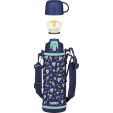 Children´s thermos with two caps - dark blue 1000 ml