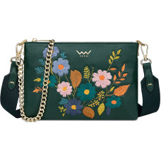 Dámská crossbody kabelka Lylann Flowers Green