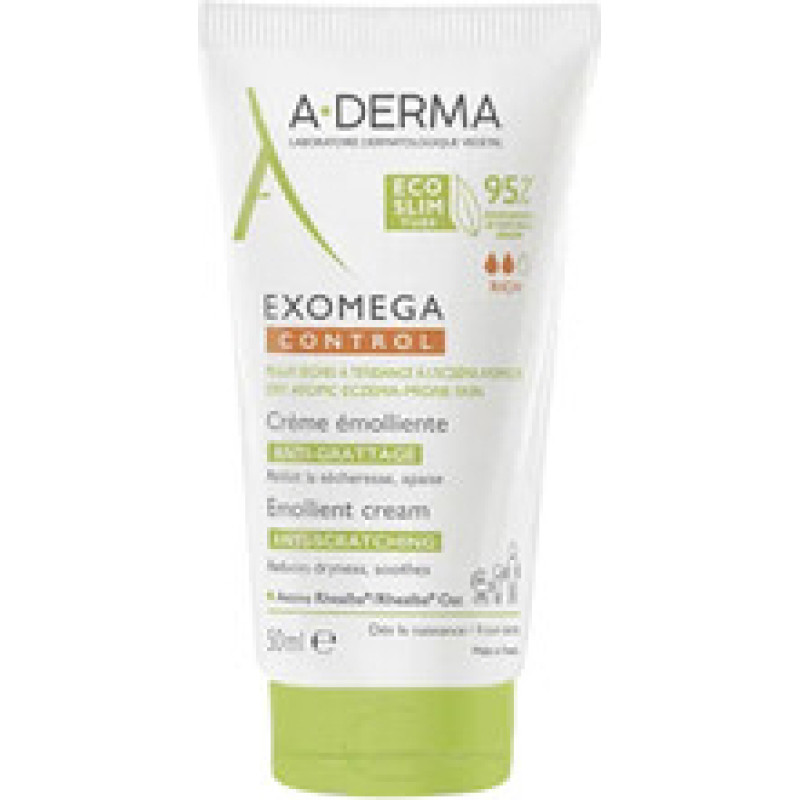 A-Derma Exomega Control Emollient Cream - Kr&eacute;m pro suchou pokožku se sklonem k atopick&eacute;mu ekz&eacute;mu