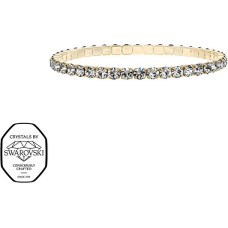 Elastic tennis bracelet with clear Swarovski crystals Aura 22270.CRY.EG