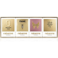 Rabanne mini set for women - Million Gold - EDP 5 ml + Fame - EDP 4 ml + Olympea - EDP 6 ml + Lady Million - EDP 5 ml