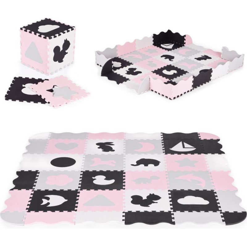 Ecotoys Foam Mat with Fence Puzzle Ball Pit 36 Pieces ECOTOYS