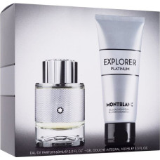 Kosmētikas komplekts Montblanc Explorer Platinum vīriešiem: smaržas EDP, 60 ml + dušas želeja, 100 ml