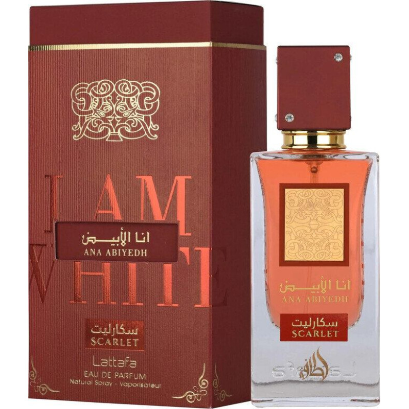 Lattafa Ana Abiyedh Scarlet EDP Unisex 60 ml – salds, augļains un vilinošs