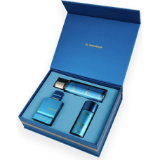Al Haramain Amber Oud Aqua Dubai D&aacute;rkov&aacute; sada Extrait de Parfum 75 ml, Extrait de Parfum 30 ml a tělov&yacute; z&aacute;voj 250 ml