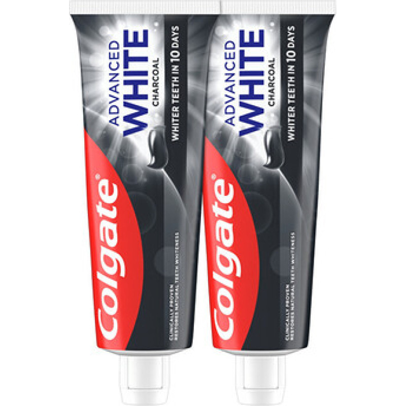 Colgate Advanced White Charcoal Duo Toothpaste - Bělic&iacute; zubn&iacute; pasta