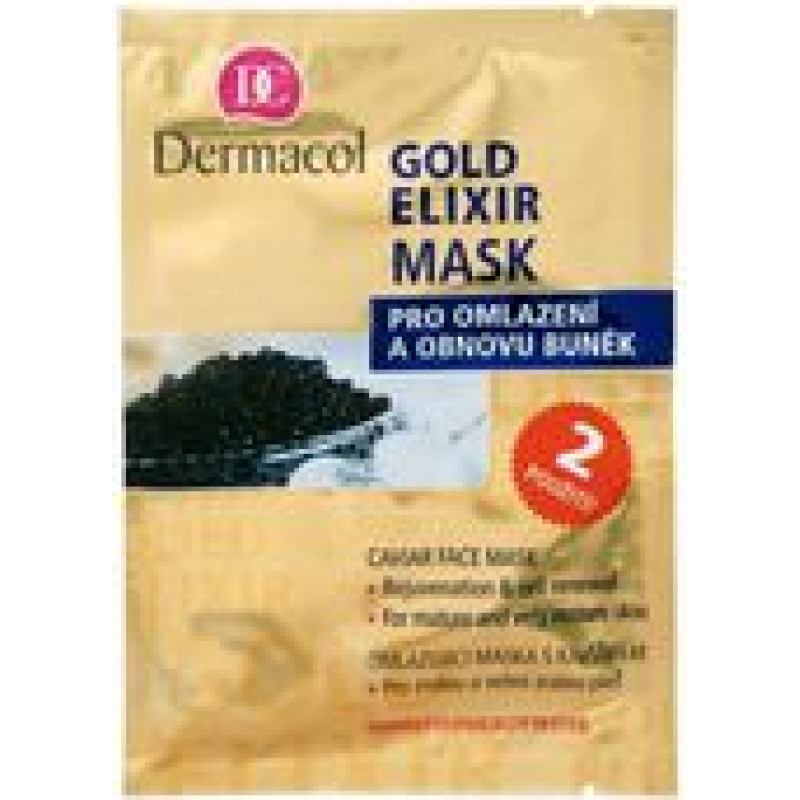 Dermacol Gold Elixir Caviar Face Mask - Rejuvenating mask with caviar