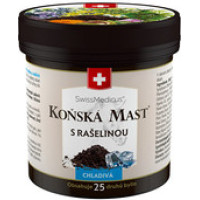 Herbamedicus Koňsk&aacute; mast s ra&scaron;elinou chladiv&aacute; v plastov&eacute; d&oacute;ze 250 ml