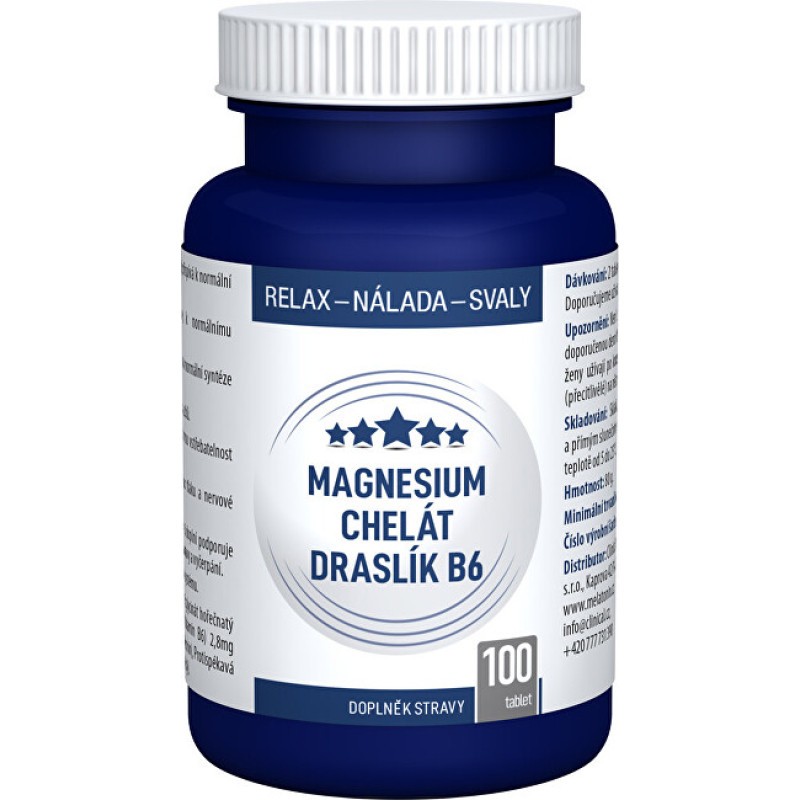 Magnesium chelate + Potassium B6 100 tablets