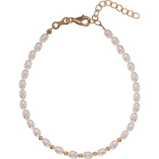 Beaded bracelet made of freshwater pearls AL4906-Oro