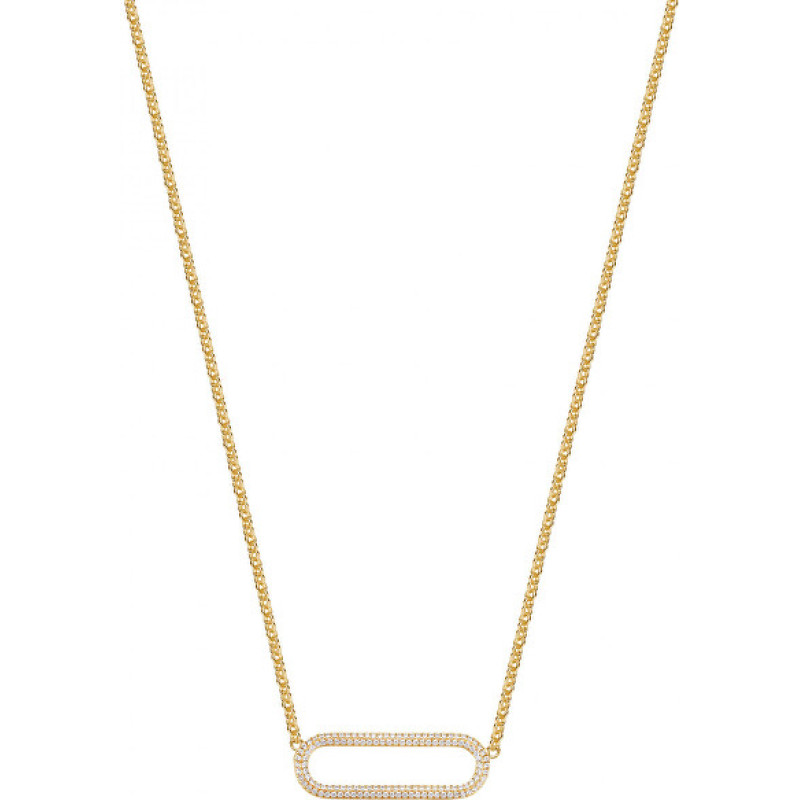 Charming gold-plated necklace with Bianca ornament RZBI62
