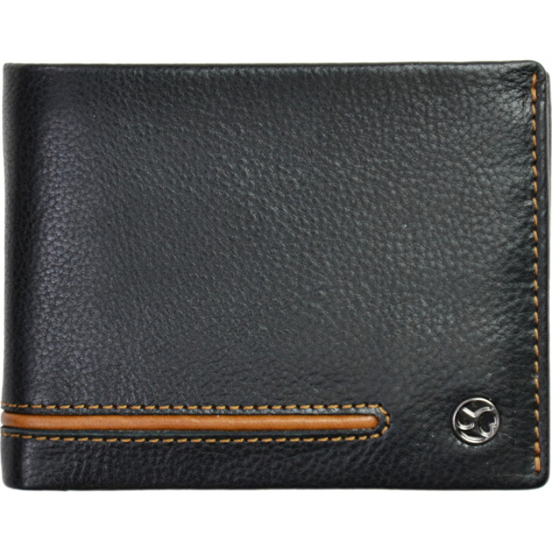 Men´s leather wallet 753 115 026 black / cognac