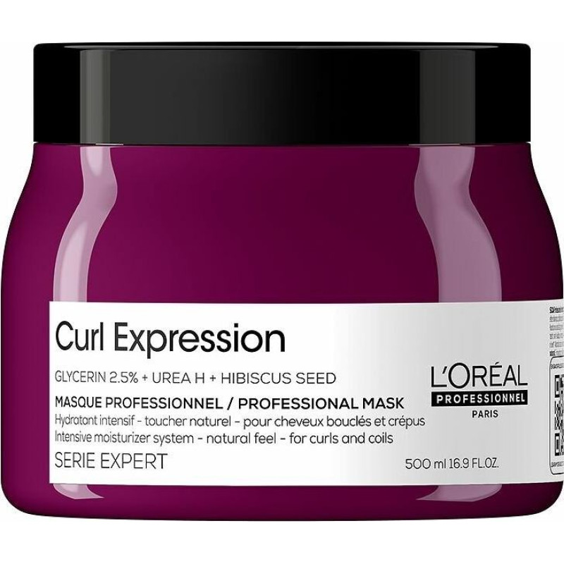Loreal Professionnel Curl Expression, Mitrinoša matu maska lokainiem un viļņainiem matiem, 500ml