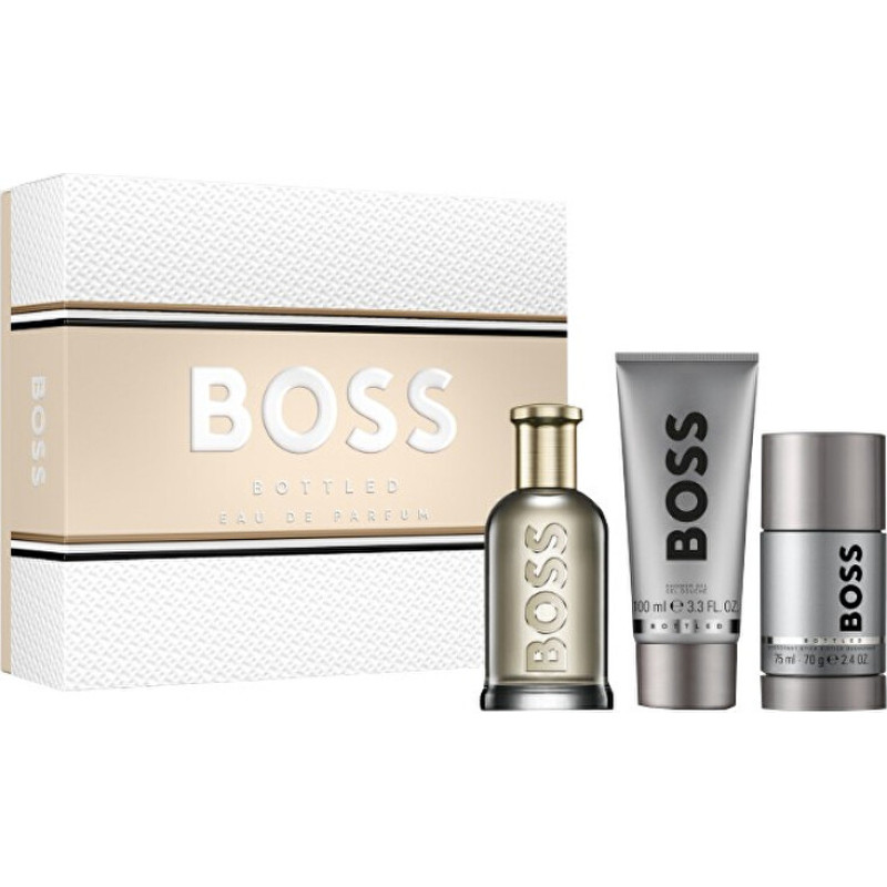 Boss Bottled - EDP 100 ml + sprchový gel 100 ml + tuhý deodorant 75 ml