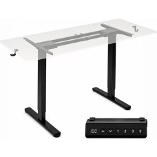 Modernhome Stelaż biurka elektryczny regulacja wysokości 72-120 cm blat do 160 cm czarny ModernHome