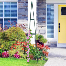 LUARO dārza pergola ziedu stends kāpšanas rozēm metāla piramīda