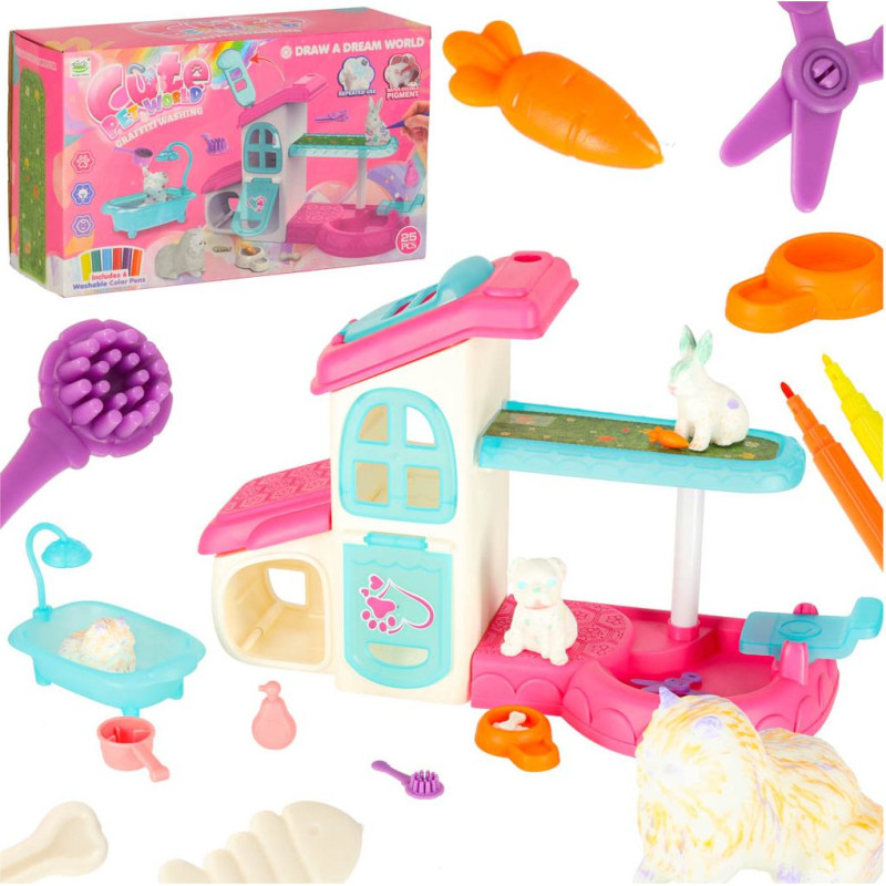 Mājdzīvnieku viesnīca spa māja sunim kaķim dzīvnieku aksesuāri 26 gab.