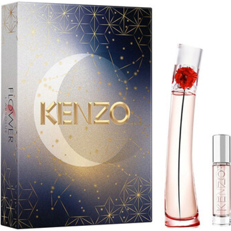 Kenzo Flower By Kenzo L&acute;Absolue D&aacute;rkov&aacute; sada EDP 50 ml a miniaturka EDP 10 ml