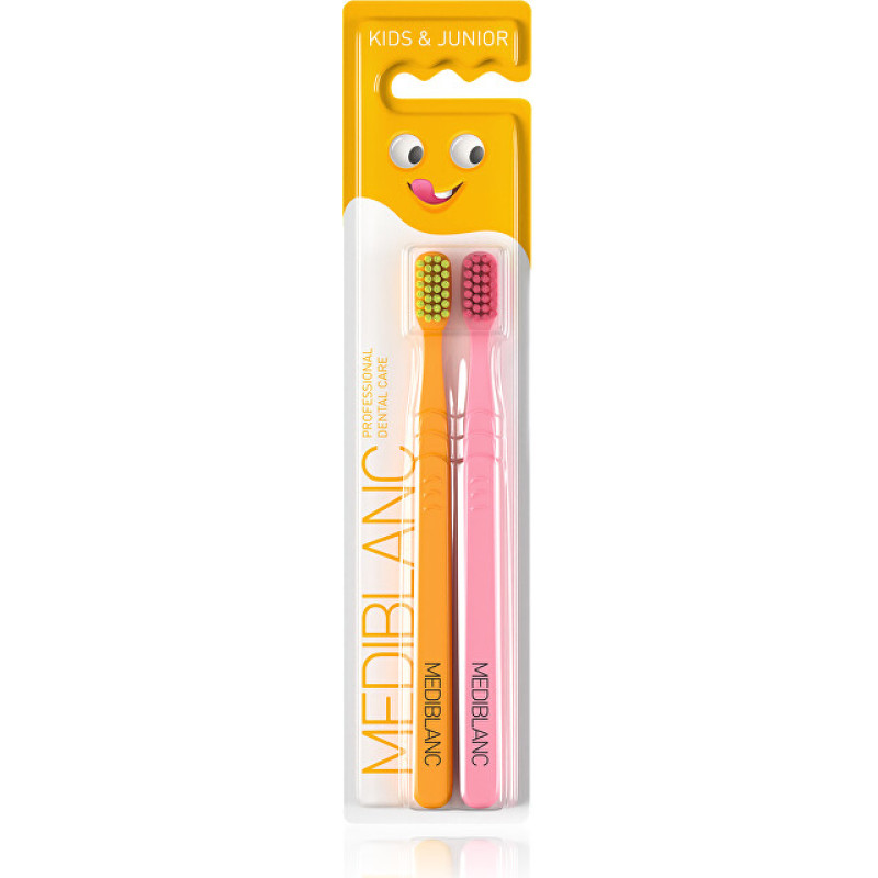Children´s toothbrush Ultra Soft Orange/Pink 2 pcs