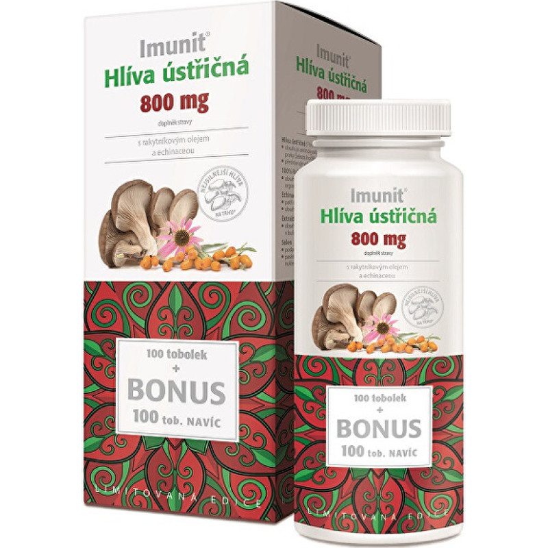 Immunities Oyster 800 mg of sea buckthorn oil and Echinacea 100 caps. + 100 caps. FREE
