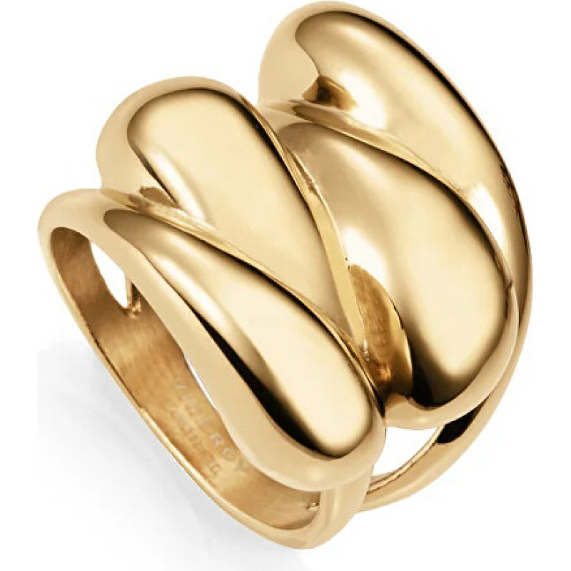 Unique gold-plated ring for women Air 14207A01 - Circuit: 55 mm
