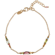 Gold-plated bracelet with tourmaline beads AL5279.01.000