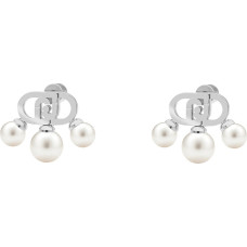 Charming steel earrings with pearls Stones LJ3174