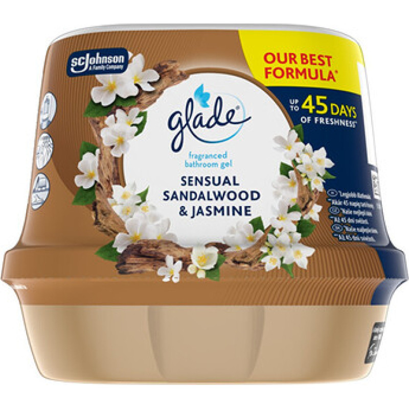 Glade Sensual Sandalwood & Jasmine Gel - Vonn&yacute; gel do koupelny