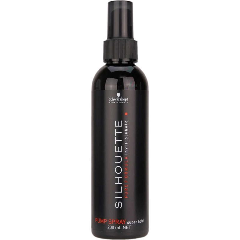 Schwarzkopf Silhouette Pump Spray Super Hold, Matējošais laka smidzinātājs matiem, ļoti stipri fiksējošs, 200ml