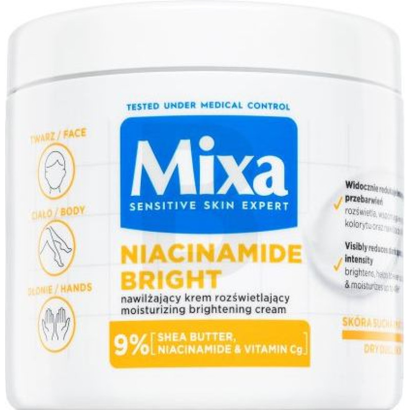 Mixa Niacinamide Bright Moisturising Anti-Dark Spot Cream 400 ml
