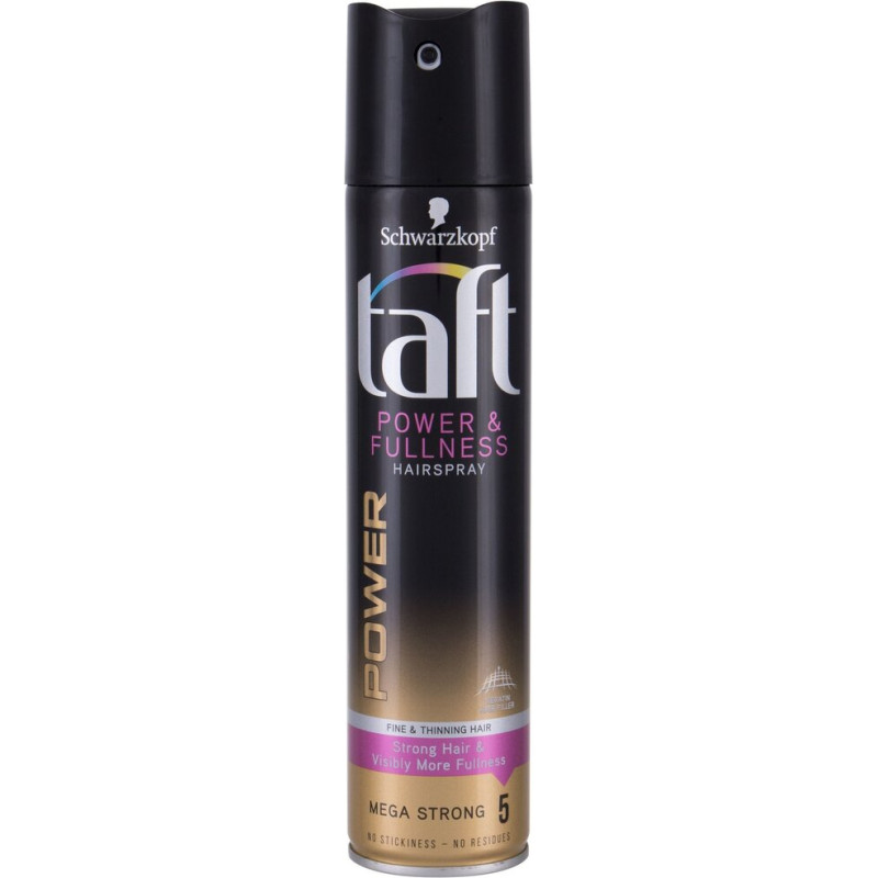Ļoti stipras fiksācijas matu laka Schwarzkopf Taft Power&Fullness 250 ml