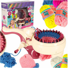 Adāmmašīnas adīšanas komplekts 5 krāsu dzijas