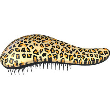 Hair brush with Leopard Yellow handle