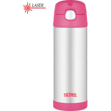 FUNtainer Baby thermos with straw - pink 470 ml