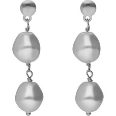 Silver dangle earrings with pearls Sera A5560-00HT