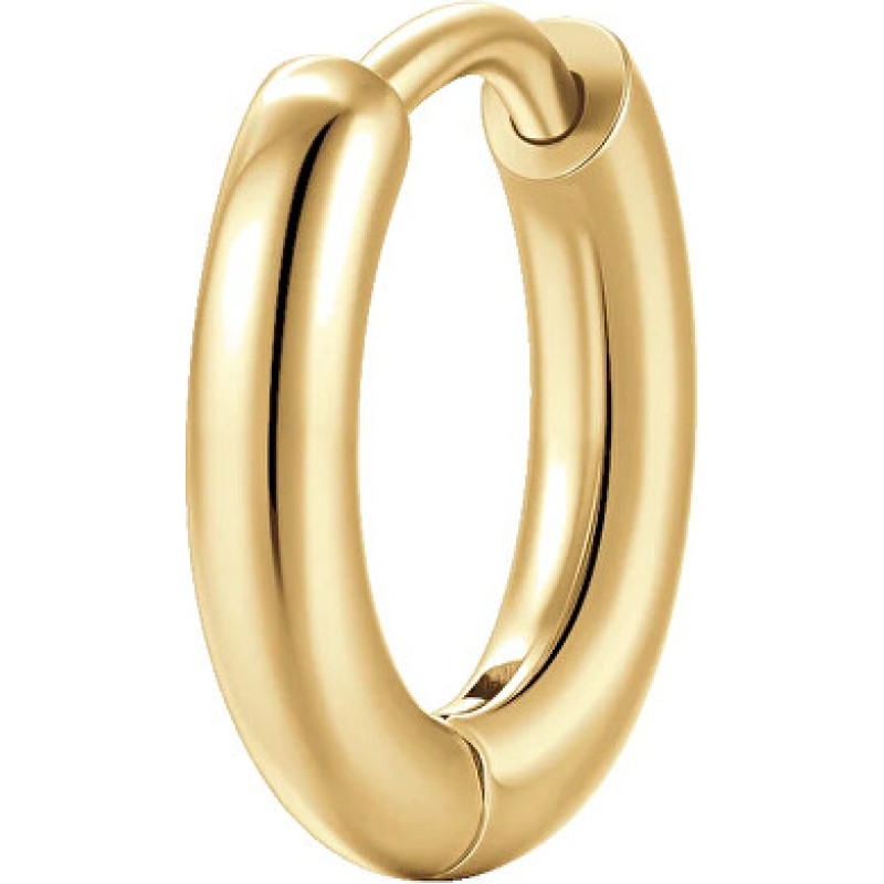 Minimalist single earring made of gold-plated steel OK1579 - Diameter: 1.3cm