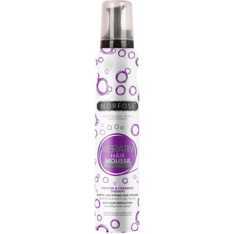 Morfose Hair Mousse Perfect Hold Keratin Matu putas 200 ml