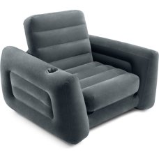 Gaisa spilvens - INTEX - 66551 - 1 vieta - Tumši pelēks - Iebūvēti izmēri 224x117x66 cm