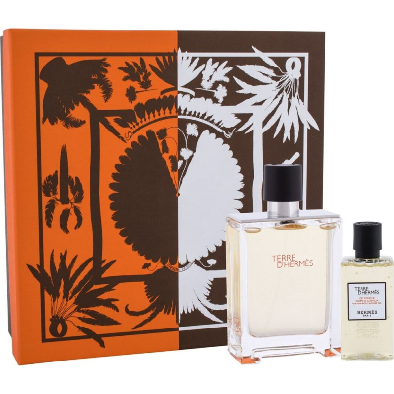 Komplekts Terre D'Hermes by Hermes vīriešiem: Terre D'Hermes EDT 100ml + Terre D'Hermes dušas želeja 80ml
