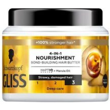 Schwarzkopf Professional Gliss Nourishment 4-in-1 Hair Butter - Vyživuj&iacute;c&iacute; maska pro roztřepen&eacute; a po&scaron;kozen&eacute; vlasy