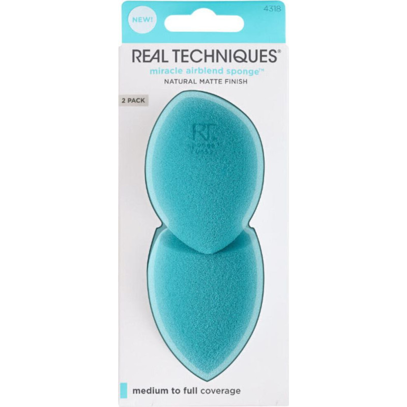 Grima sūkļi Real Techniques Miracle Airblend Makeup, 2 gab