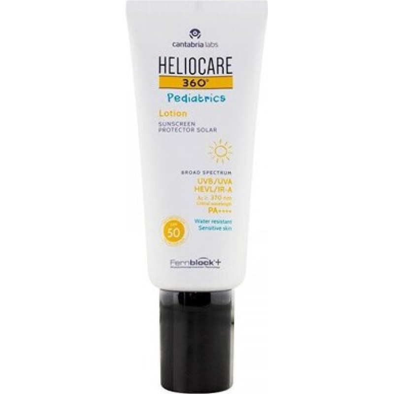 Līdzeklis sauļošanās - Heliocare - 360° pediatrija - SPF 50 - 200 ml - UV aizsardzība