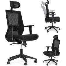 Modernhome Ergonomic Swivel Office Chair Height Adjustable Black ModernHome